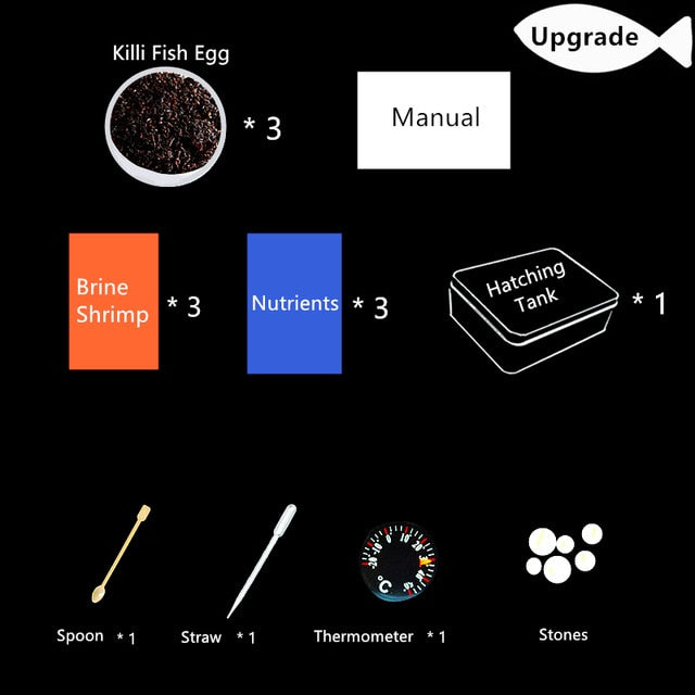 Grow Magic Soil + Water = Fishes Caviar Live Tank Sum Lamp Light Viewer  Killifish Eggs soil Hatching Earth Pet Education Toys