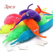 Load image into Gallery viewer, 3/5/10pcs Magic Twisty Fuzzy Worm Wiggle Moving Sea Horse Kids Close-up Street Comedy Magic Tricks Toys No Packdge Random TXTB1