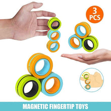 Load image into Gallery viewer, Anti-Stress Magnetic Rings Magnetic Bracelet Ring Unzip Toy Magic Ring Props Tools Decompression toys Magnetic Bracelet Ring HOT