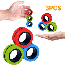 Load image into Gallery viewer, Anti-Stress Magnetic Rings Magnetic Bracelet Ring Unzip Toy Magic Ring Props Tools Decompression toys Magnetic Bracelet Ring HOT