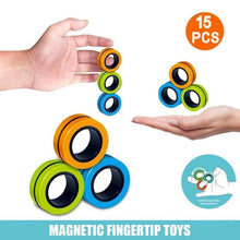 Load image into Gallery viewer, Anti-Stress Magnetic Rings Magnetic Bracelet Ring Unzip Toy Magic Ring Props Tools Decompression toys Magnetic Bracelet Ring HOT