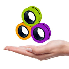 Load image into Gallery viewer, Anti-Stress Magnetic Rings Magnetic Bracelet Ring Unzip Toy Magic Ring Props Tools Decompression toys Magnetic Bracelet Ring HOT