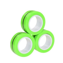 Load image into Gallery viewer, Anti-Stress Magnetic Rings Magnetic Bracelet Ring Unzip Toy Magic Ring Props Tools Decompression toys Magnetic Bracelet Ring HOT