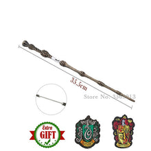 Load image into Gallery viewer, 27 Kinds of Metal Core Potters Magic Wands Cosplay Voldemort Hermione Magical Wand Harried Cloth label as Bonus without Box