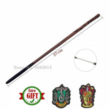 Load image into Gallery viewer, 27 Kinds of Metal Core Potters Magic Wands Cosplay Voldemort Hermione Magical Wand Harried Cloth label as Bonus without Box