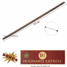 Load image into Gallery viewer, Metal Core Harries Pottered Magic Wands Cosplay Hermione Ron Lucius Dumbledore Wand Hogwart Platform 9 3/4 Poster as Gift no Box
