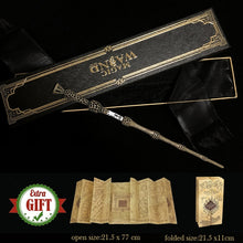 Load image into Gallery viewer, 32 Kinds of Metal Core Potter Magic Wands Cosplay Dumbledore Voldemort Lucius Malfoy Harried Magical Wand Ribbon Box with Gifts
