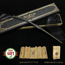 Load image into Gallery viewer, 32 Kinds of Metal Core Potter Magic Wands Cosplay Dumbledore Voldemort Lucius Malfoy Harried Magical Wand Ribbon Box with Gifts
