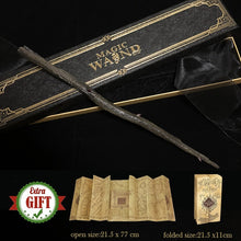 Load image into Gallery viewer, 32 Kinds of Metal Core Potter Magic Wands Cosplay Dumbledore Voldemort Lucius Malfoy Harried Magical Wand Ribbon Box with Gifts
