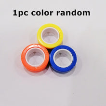 Load image into Gallery viewer, Anti-Stress Finger Magnetic Rings For Autism ADHD Anxiety Relief Focus Kids Decompression Fingertip Toys Magic Ring Props Tool
