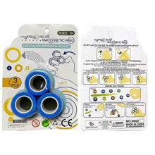 Load image into Gallery viewer, Anti-Stress Magnetic Rings Magnetic Bracelet Ring Unzip Toy Magic Ring Props Tools Decompression toys Magnetic Bracelet Ring HOT
