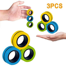Load image into Gallery viewer, Anti-Stress Magnetic Rings Magnetic Bracelet Ring Unzip Toy Magic Ring Props Tools Decompression toys Magnetic Bracelet Ring HOT
