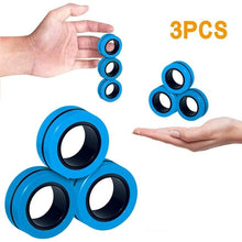Load image into Gallery viewer, Anti-Stress Magnetic Rings Magnetic Bracelet Ring Unzip Toy Magic Ring Props Tools Decompression toys Magnetic Bracelet Ring HOT

