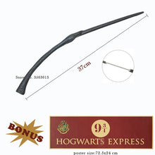 Load image into Gallery viewer, Metal Core Harries Pottered Magic Wands Cosplay Hermione Ron Lucius Dumbledore Wand Hogwart Platform 9 3/4 Poster as Gift no Box
